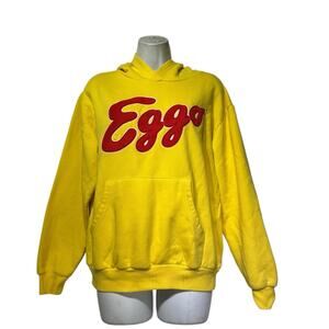 Kellogg’s Eggo Waffles Yellow Tracksuit Hoodie Sweatpants Set Unisex Size S M